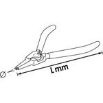 Vigor Circlip Pliers V6510A-19 180mm