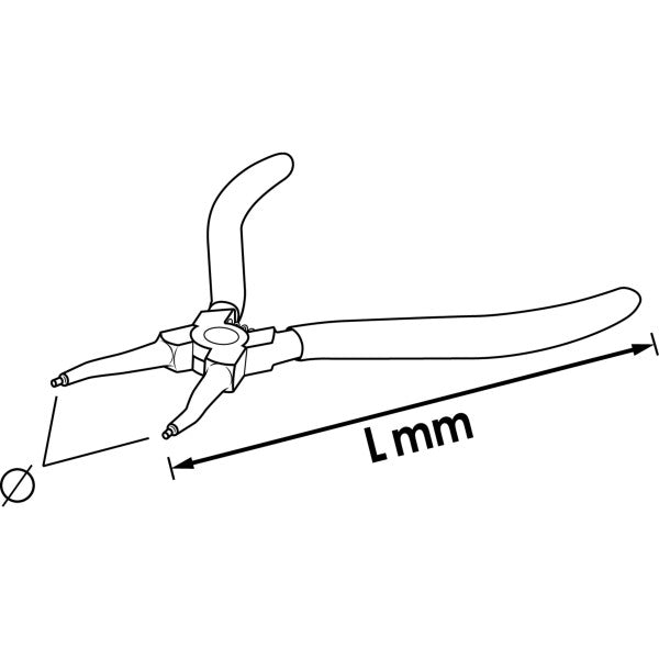 Vigor Circlip Pliers V6510C-12 140mm