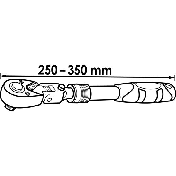 Vigor V6638N Telescopic Reversible Ratchet with Hinge Joint