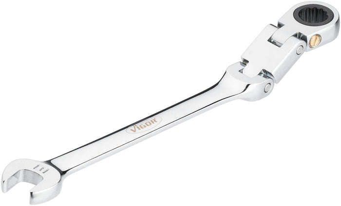 Vigor 10mm 12 Point Double Joint Ratcheting Combination Wrench V6752-10