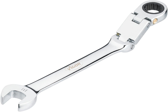 Vigor 14mm 12 Point Double Joint Ratcheting Combination Wrench V6752-14