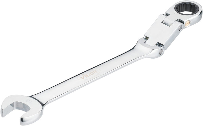 Vigor 16mm 12 Point Double Joint Ratcheting Combination Wrench V6752-16