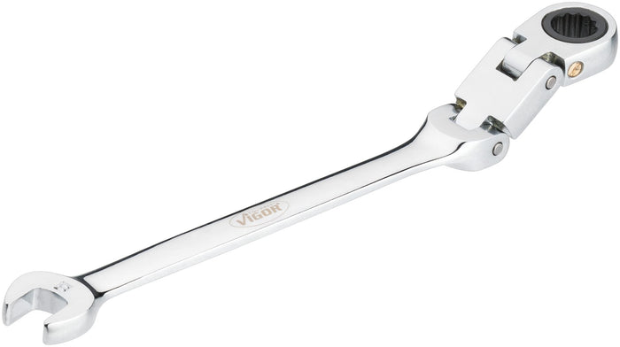 Vigor 8mm 12 Point Double Joint Ratcheting Combination Wrench V6752-8
