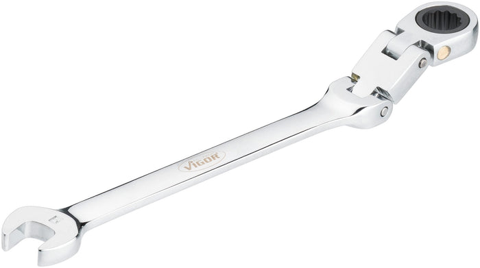 Vigor 9mm 12 Point Double Joint Ratcheting Combination Wrench V6752-9