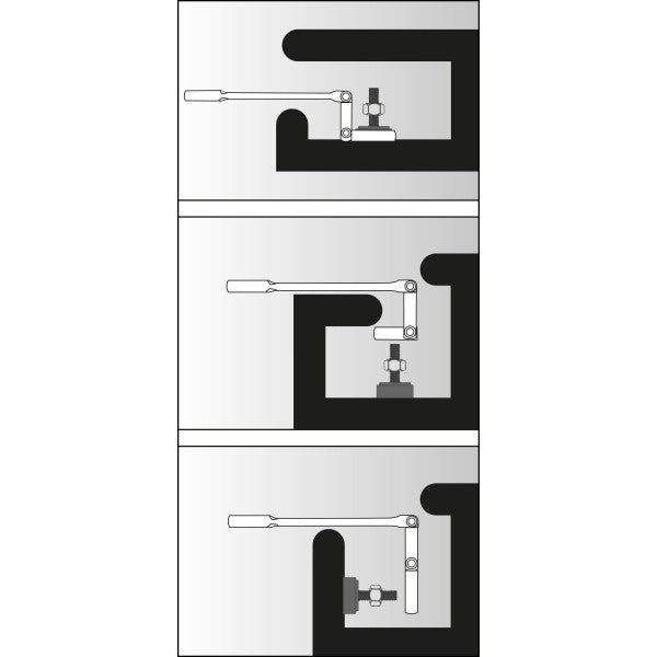 Vigor 19mm 12 Point Double Joint Ratcheting Combination Wrench V6752-19