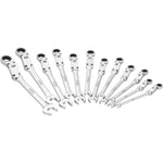 Vigor 12 Point Double Joint Ratcheting Combination Wrench Set V6752/12, 12 Piece