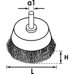 Vigor Cup Brush 75mm Coarse V6800-75