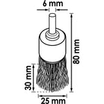 Vigor Wire End Brush 25mm V6802