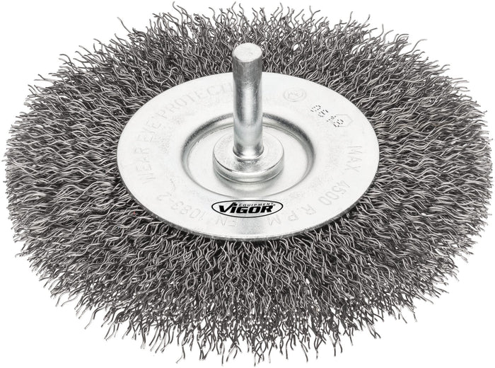 Vigor Wheel Brush 100mm Coarse V6803-100