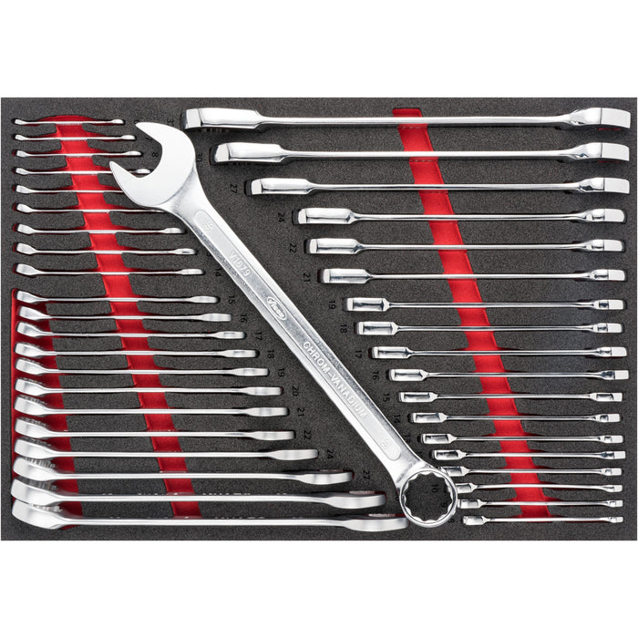 Vigor V4481-XXL/929 Tool Trolley Series XXL Stainless Steel Worktop with Tool Assortment, 929 Piece