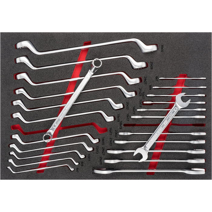 Vigor V4481-XXL/929 Tool Trolley Series XXL Stainless Steel Worktop with Tool Assortment, 929 Piece