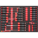 Vigor V4481-XXL/929 Tool Trolley Series XXL Stainless Steel Worktop with Tool Assortment, 929 Piece