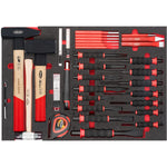 Vigor V4481-XXL/929 Tool Trolley Series XXL Stainless Steel Worktop with Tool Assortment, 929 Piece