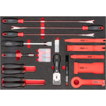 Vigor V4481-XXL/929 Tool Trolley Series XXL Stainless Steel Worktop with Tool Assortment, 929 Piece