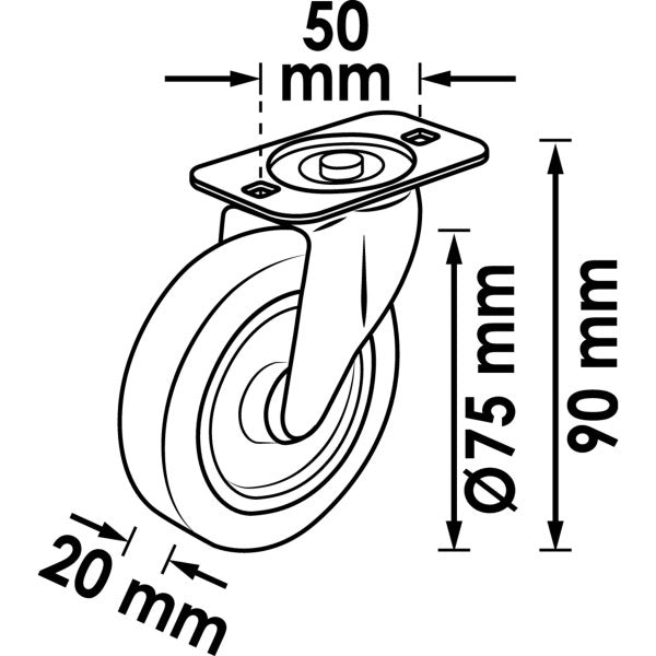 Vigor Replacement Roller for Mechanic’s Creeper V6973-1