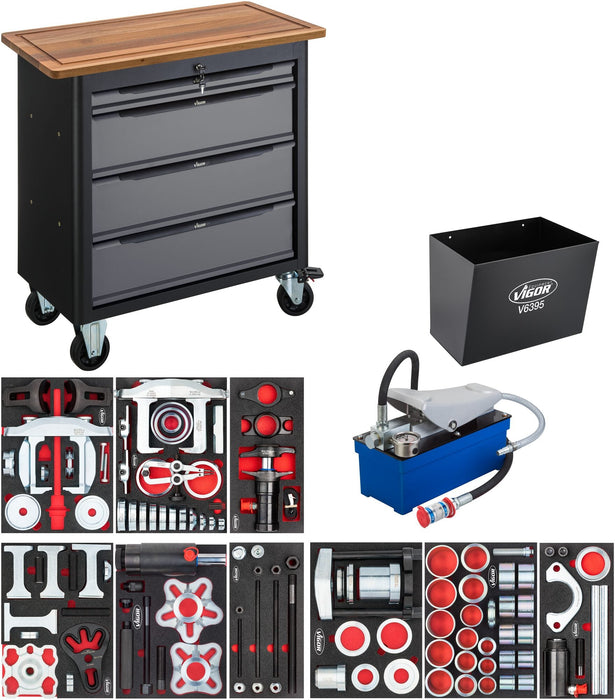Vigor Mobile Work Bench Series XL With Specialty Tool Assortment V7030-2