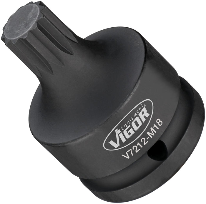 Vigor 3/4in Drive XZN Impact Socket Bit V7212-M18