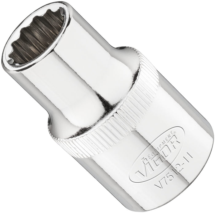 Vigor 1/2in Drive 11mm 12 Point Socket V7512-11