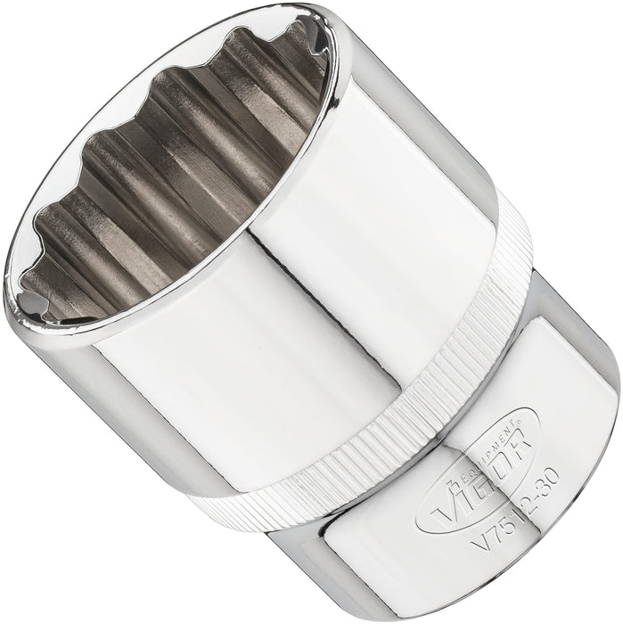 Vigor 1/2in Drive 30mm 12 Point Socket V7512-30
