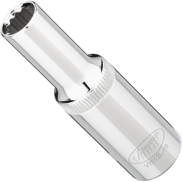 Vigor 1/2in Drive 10mm 12 Point Socket V7512L-10