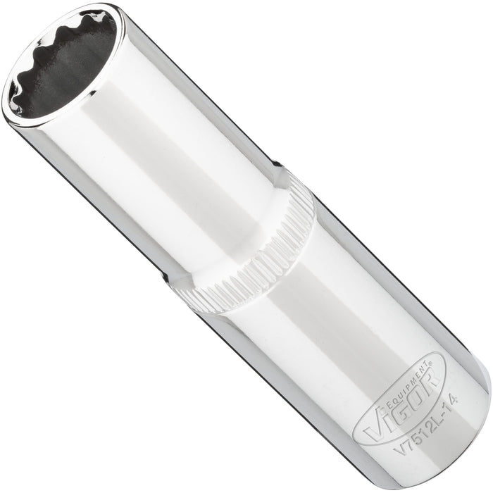 Vigor 1/2in Drive 14mm 12 Point Socket V7512L-14
