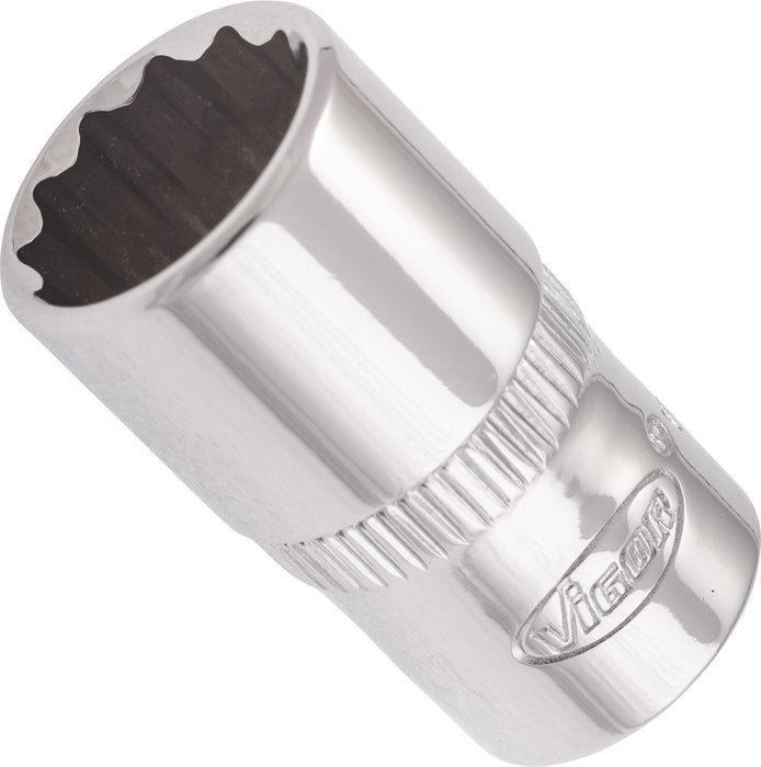 Vigor 1/4in Drive 10mm 12 Point Socket V7514-10