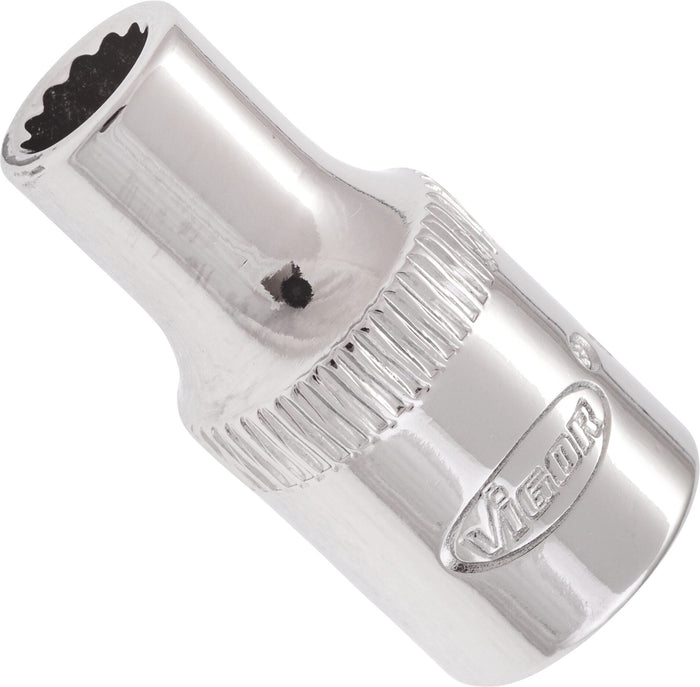 Vigor 1/4in Drive 5mm 12 Point Socket V7514-5