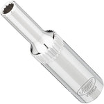 Vigor 1/4in Drive 4mm 12 Point Socket Long V7514L-4