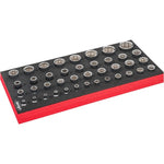 Vigor Mixed Square Drive 42 Piece 12-Point Socket Set V7520  Modular Insert Tray