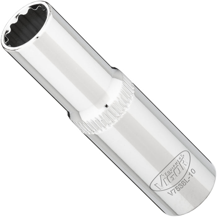 Vigor 3/8in Drive 10mm 12 Point Socket V7538L-10