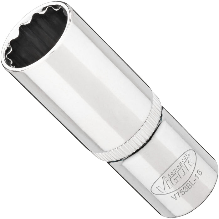 Vigor 3/8in Drive 16mm 12 Point Socket V7538L-16